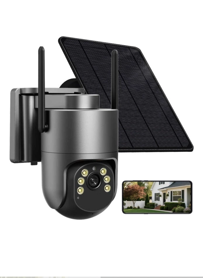 4G Solar Powered Security Camera 2K