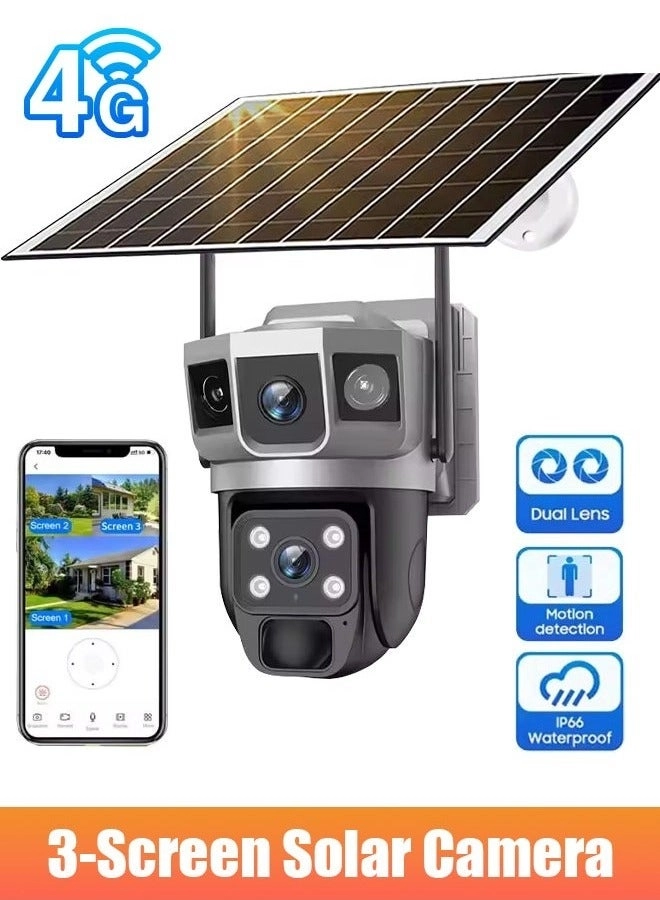 JAJEEK Solar Powered 4G Surveillance Camera