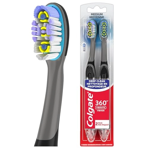 360 Vibrate Deep Clean - 2 Pack AAA Battery Operated