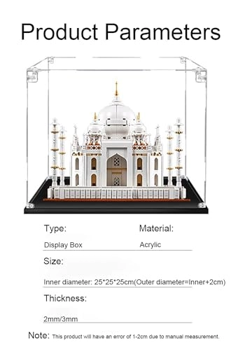 Acrylic Display Case - 62x30x20 cm for Lego 76139 Car Model