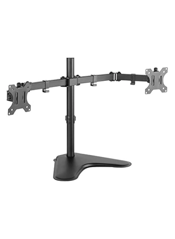 Dual Monitor Stand - 32 Inch 75mm x 75mm or 100mm x 100mm