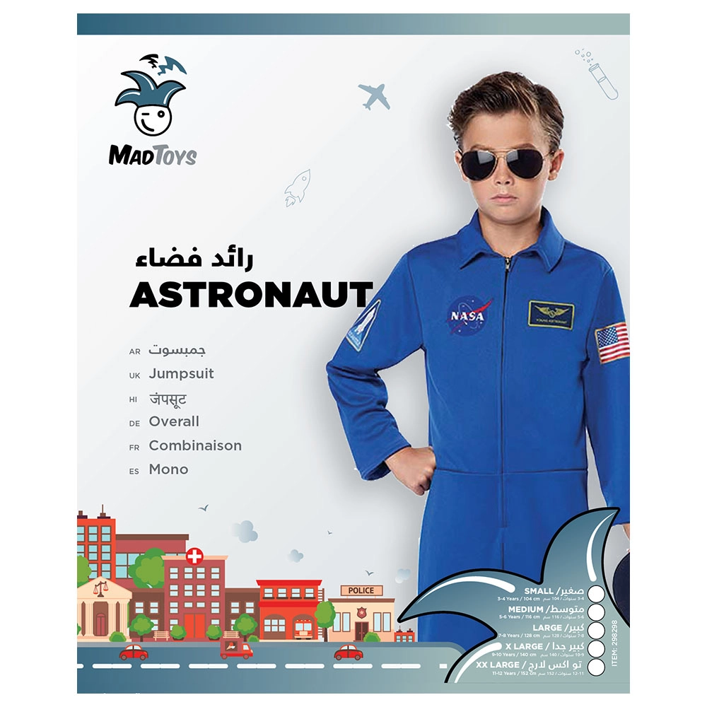 Astronaut Professions Costume - Kids 7-8 Years