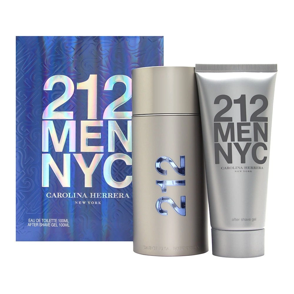 Carolina Herrera 212 + After Shave Gel - EDT 2 Pc