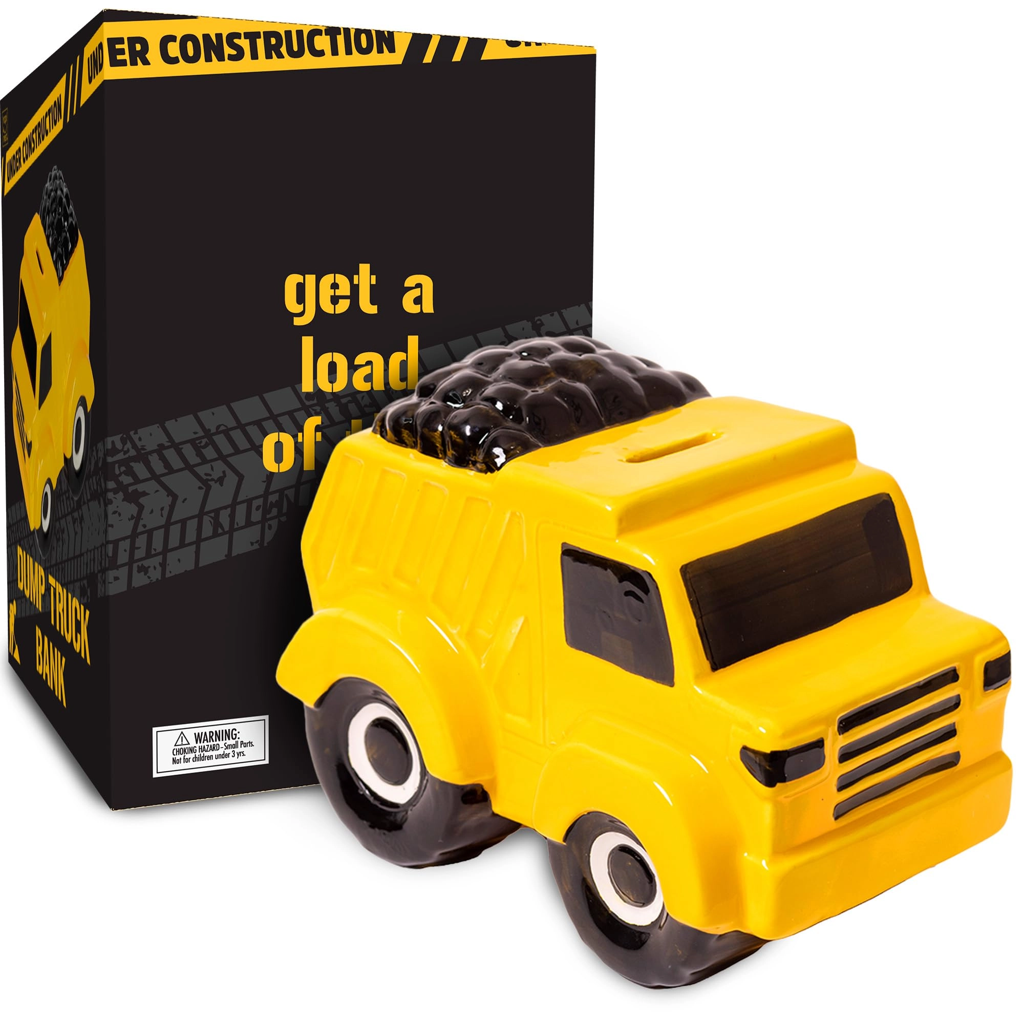 Hapinest Ceramic Construction Dump Truck Piggy Bank