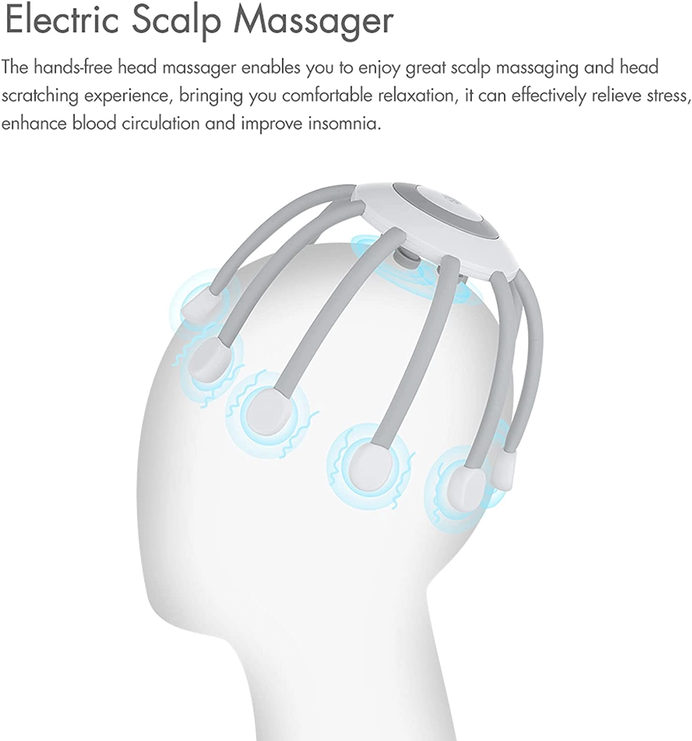 Electric Head Massager - Scalp Neck USB Charging