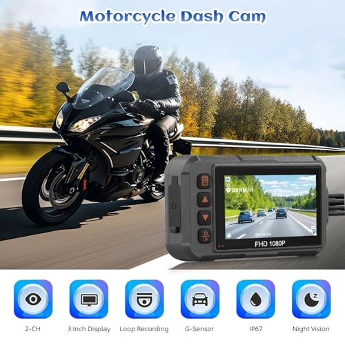 Motorcycle Dash Cam - 1080P