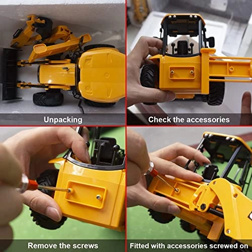 Backhoe Loader Excavator Toy - 1/20