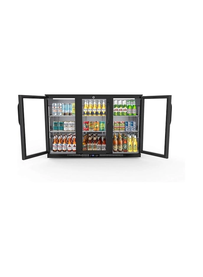 3 Door Back Bar Cooler - 11 cu.ft 32-50 Fahrenheit