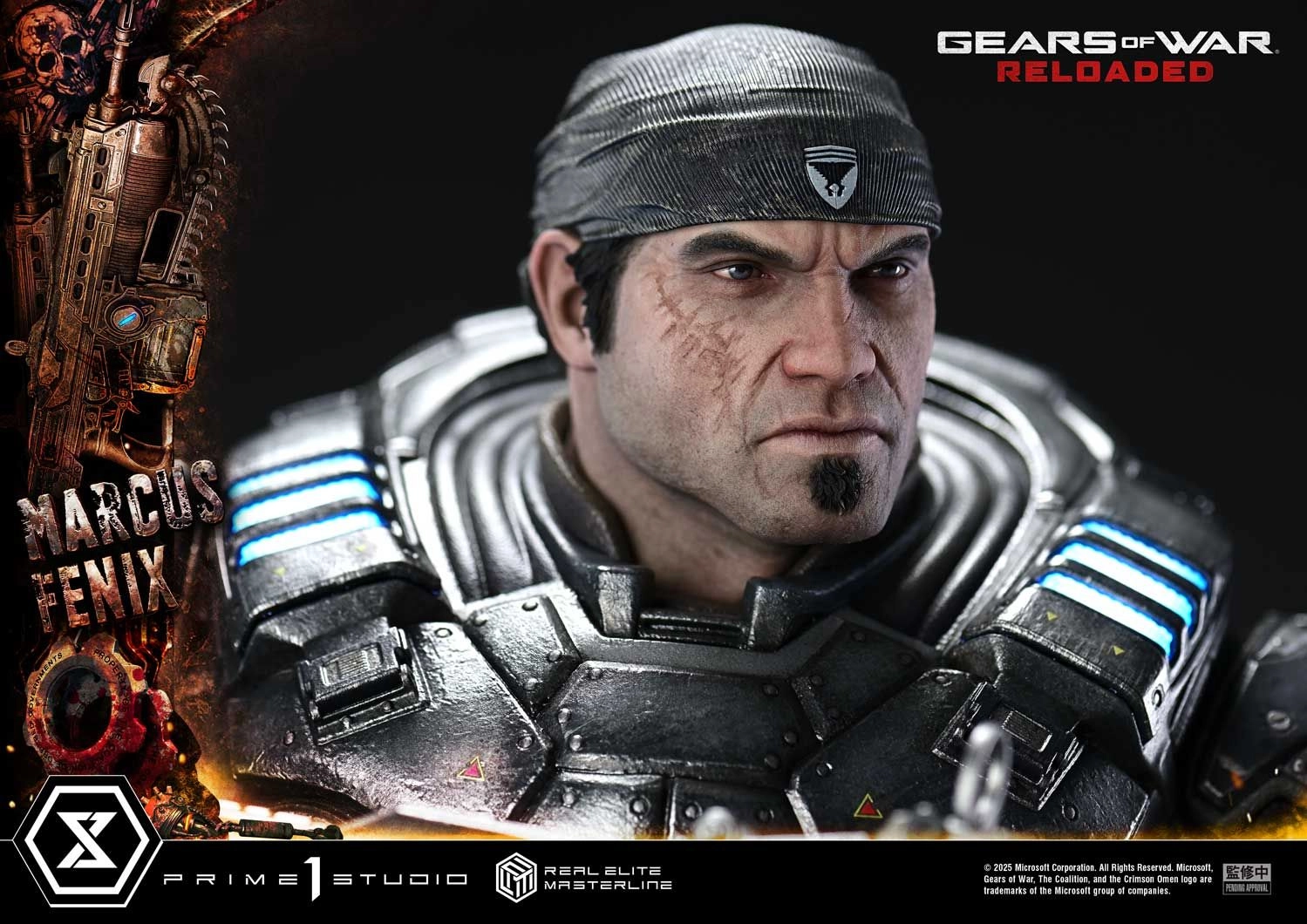 Marcus Fenix - Gears of War: Reloaded Real Elite Masterline - 1/3 scale LED Illumination Statue