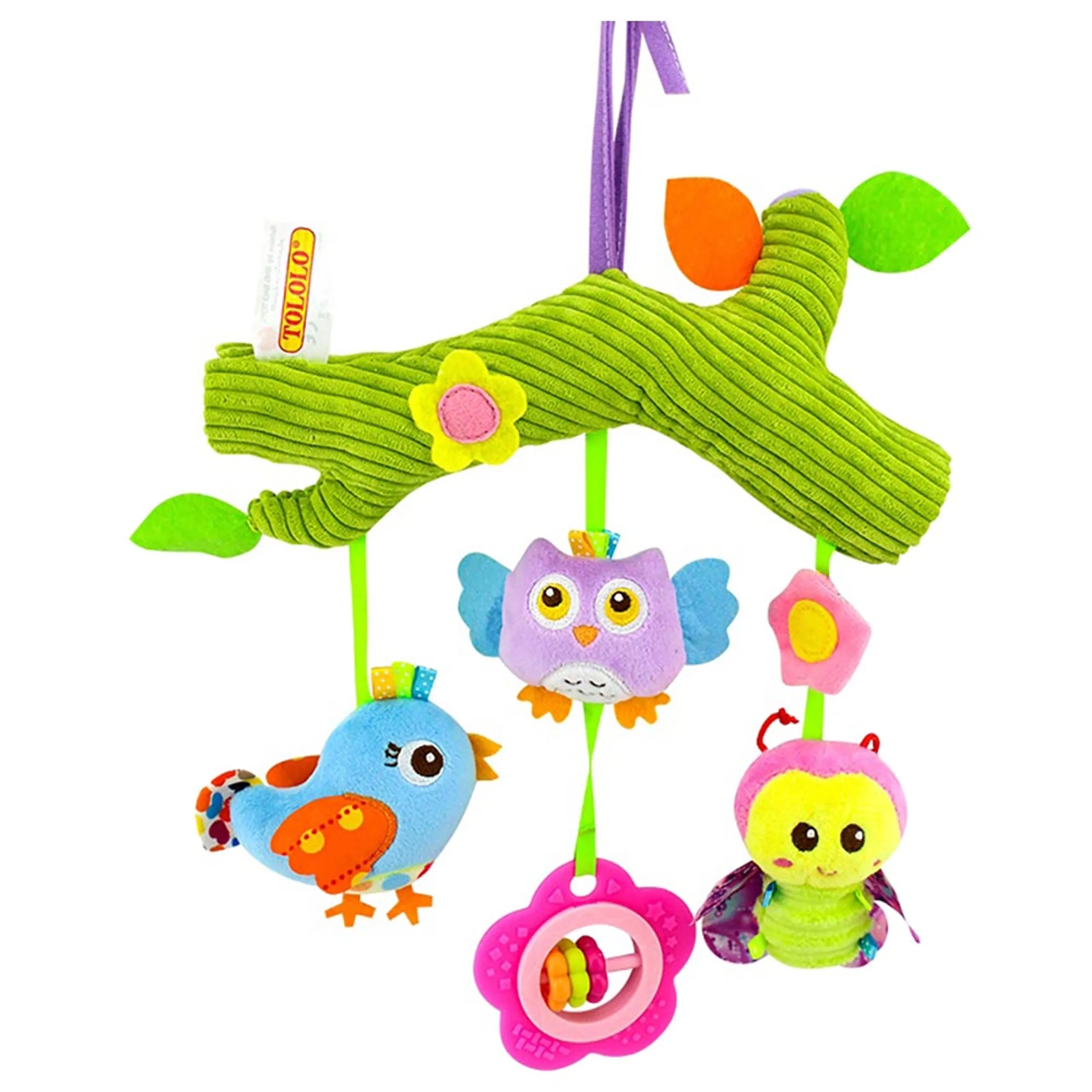 Baby Stroller Plush Hanging Mobile Rattle Toy - Suitable for 3 months and above