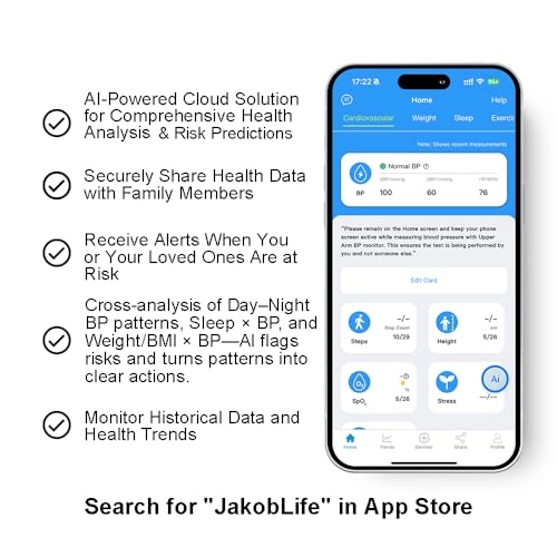 Health Tracker Smartwatch - Blood Pressure Heart Rate SpO2