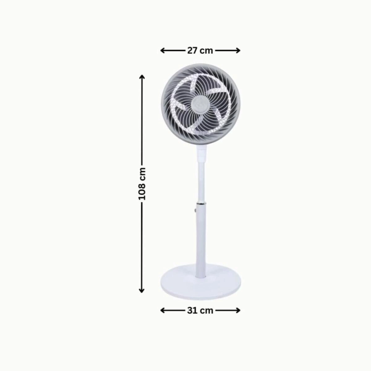 Standing Fan - 80W 5 Blades 3 Speeds