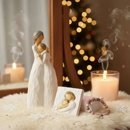 Mother Daughter Figurine - Resin