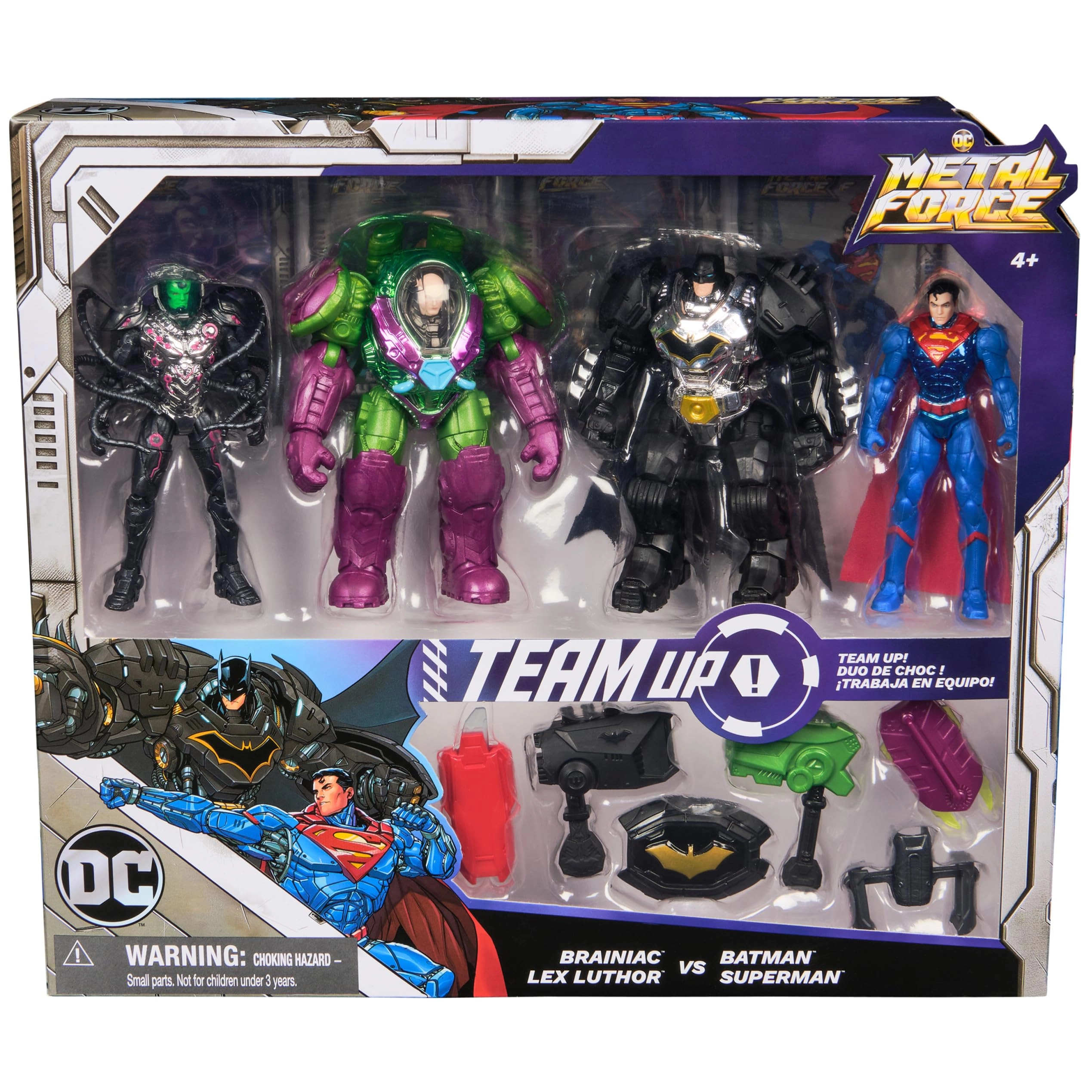 Brainiac + Lex Luthor + Batman + Superman - Metal Force