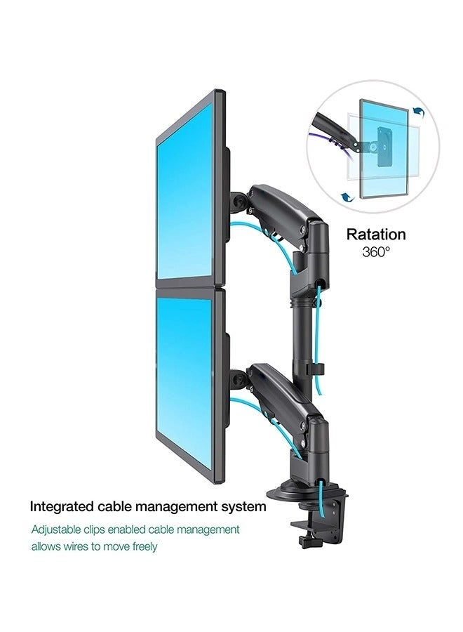 Dual Monitor Desk Mount Stand - 2 32'' 118*118mm