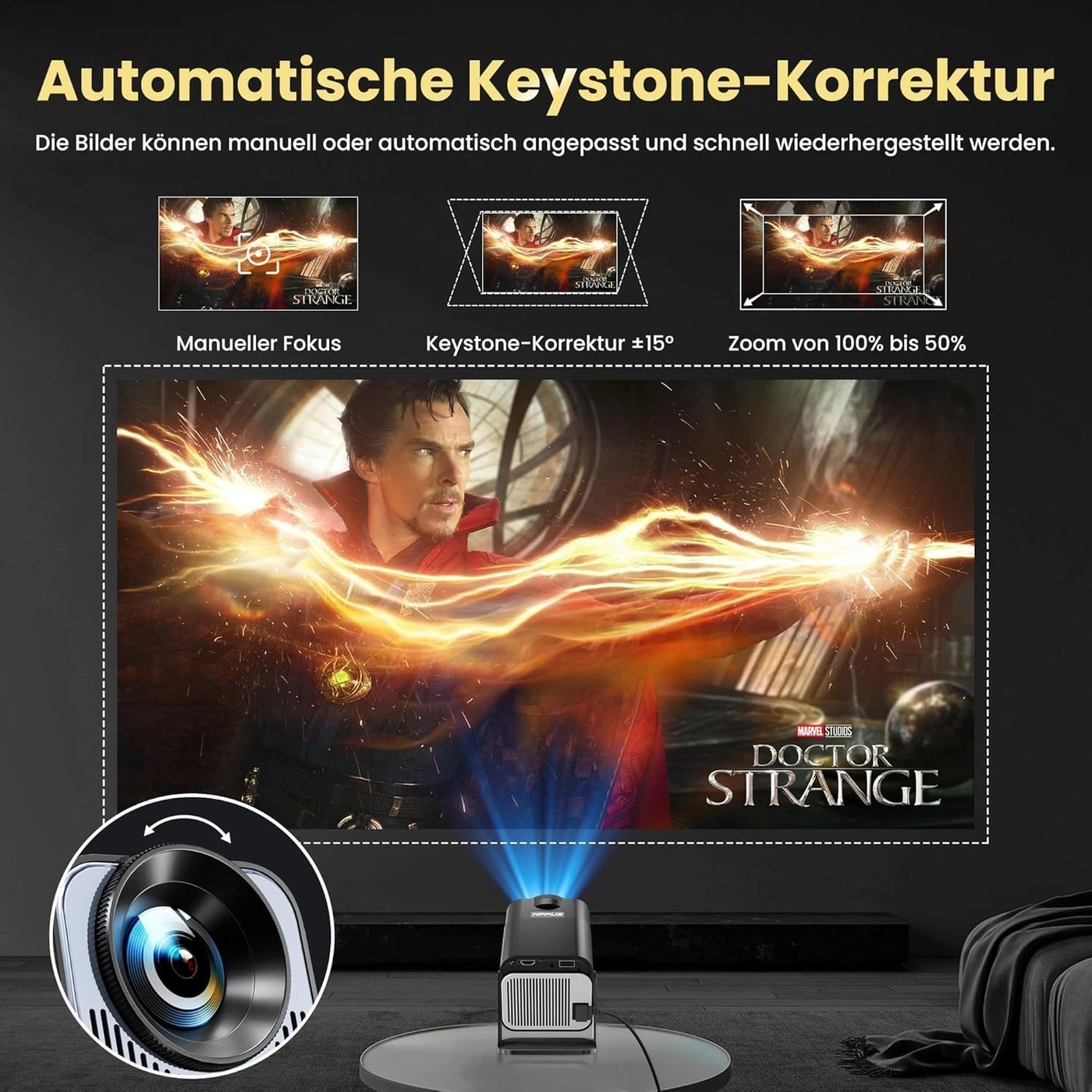 Portable Gaming Projector 4K