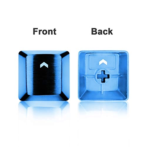 FPS & MOBA Gaming Keycaps - Stainless Steel Diamond Blue