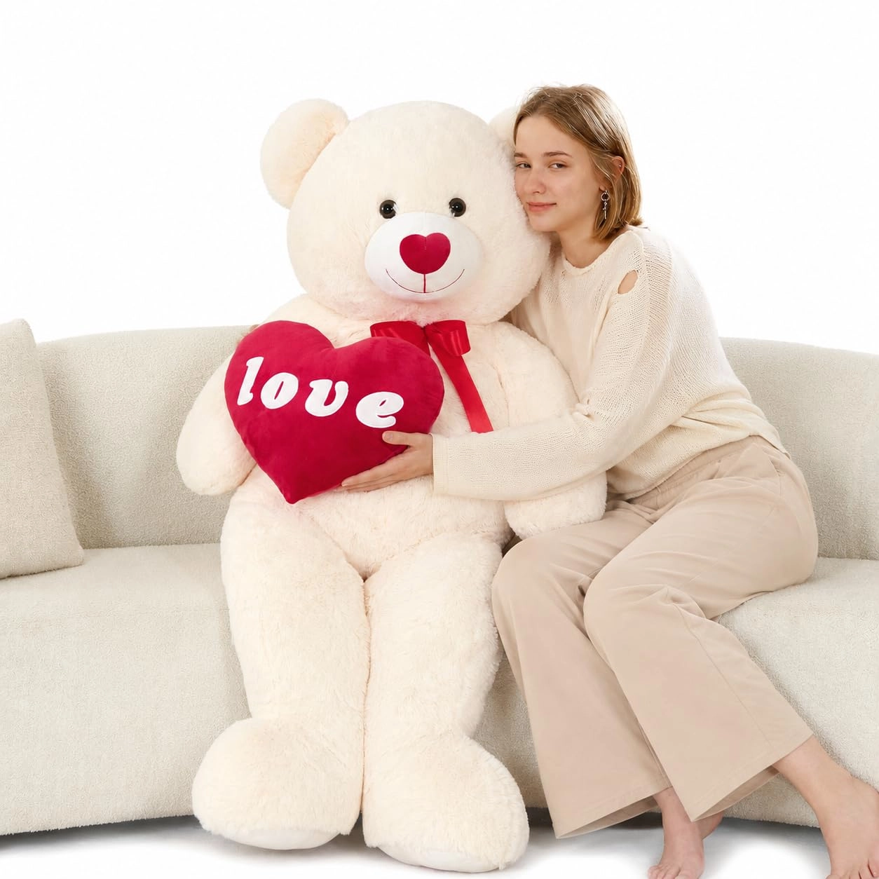 MorisMos Teddy Bear with Love - 130 cm