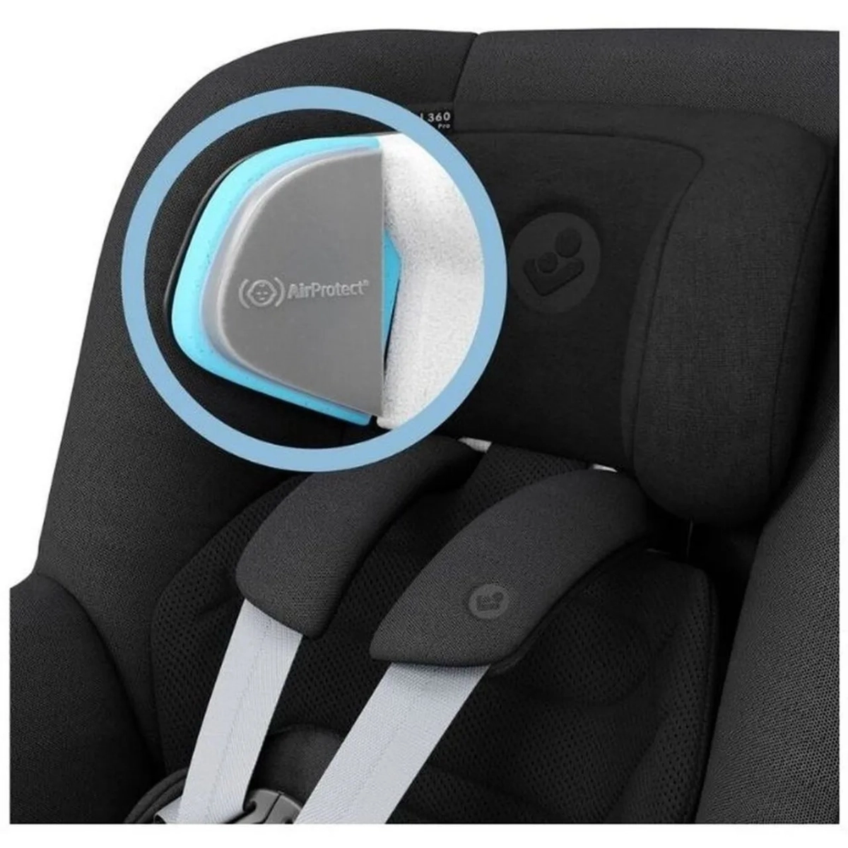 Pearl 360 Pro - Authentic Black 360° rotation 5 recline positions