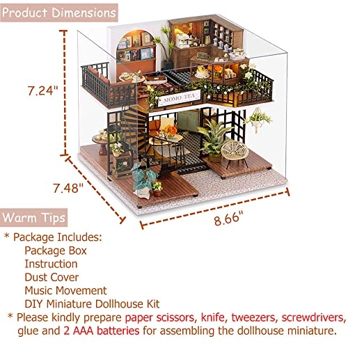 DIY Miniature Dollhouse Kit - Warm Moment 1:24