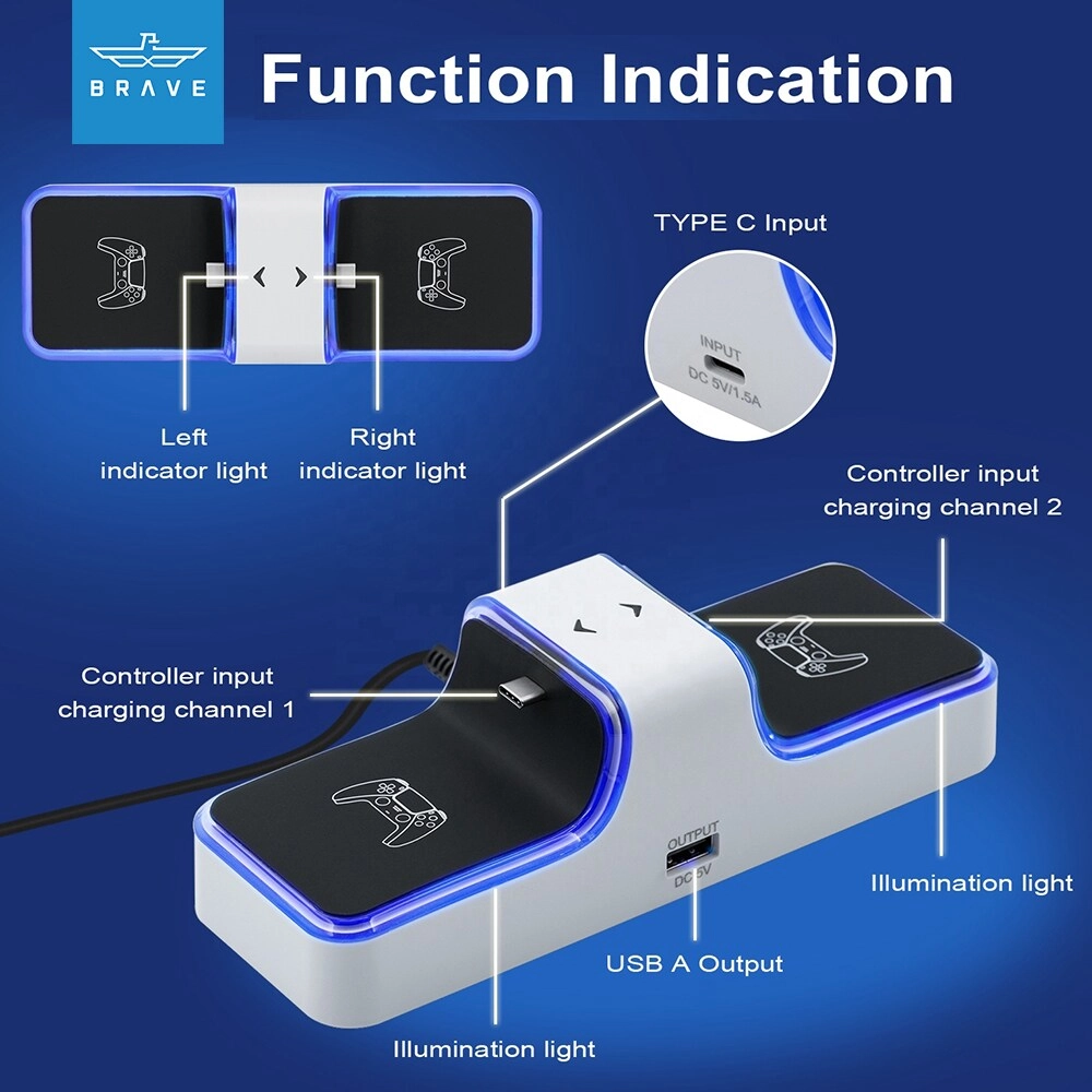 Dual Charger Dock - Wireless Ps5