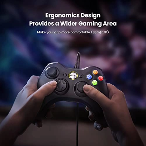 PC Controller - Black Xbox 360 & Slim/PC Windows 10/8/7