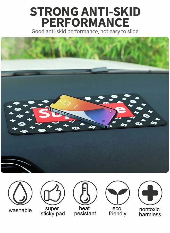 Car Dashboard Anti-Slip Rubber Pad - PVC Washable