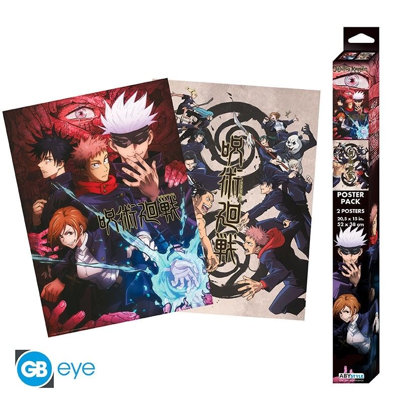 ABYstyle Jujutsu Kaisen - Group and schools Chibi Posters Set 2 - Laminated paper 52cm x 38