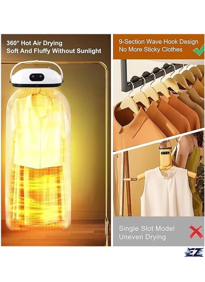 Portable Clothes Dryer - 3D Drying Cycle UV Sterilization