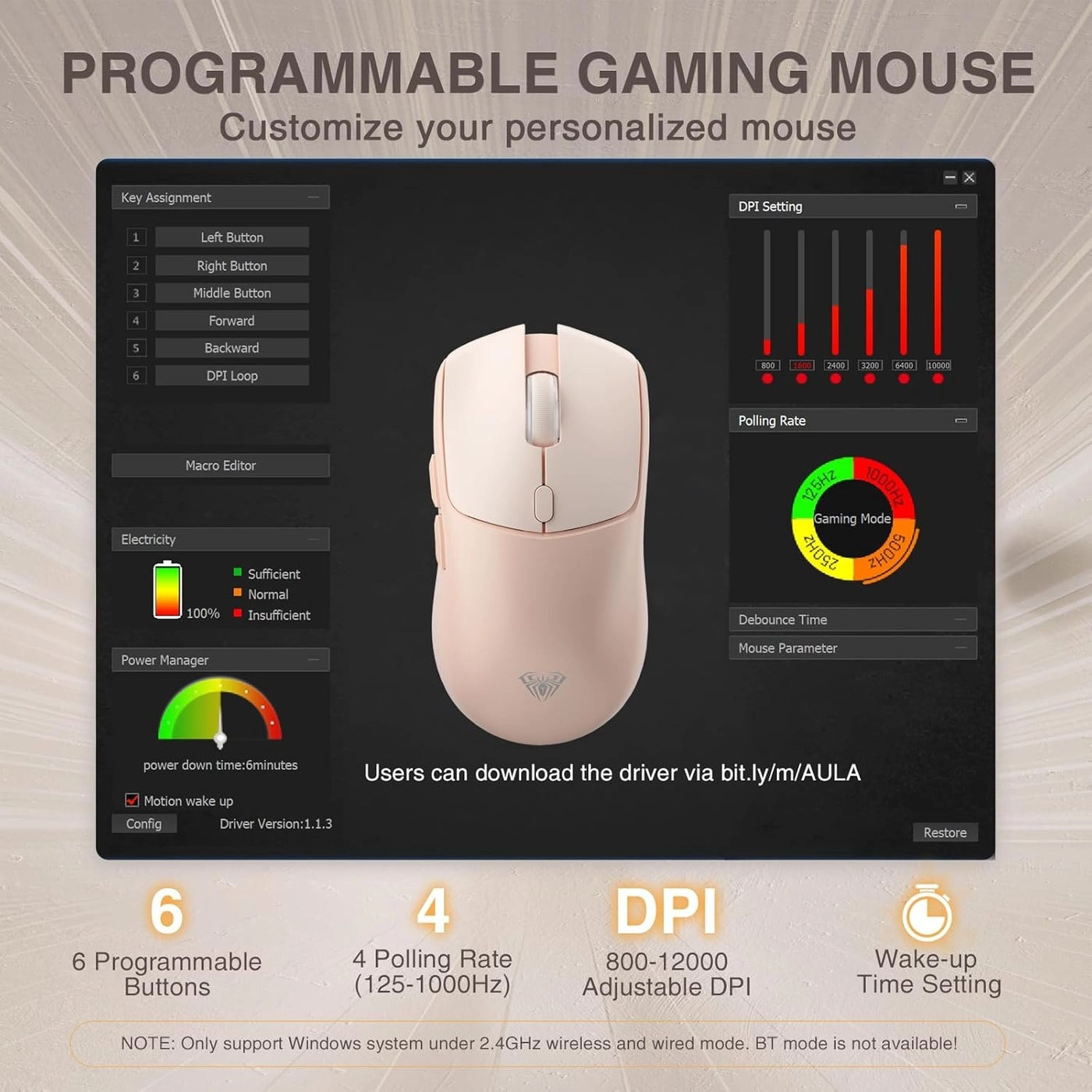 SC580 Gaming Mouse - Wireless