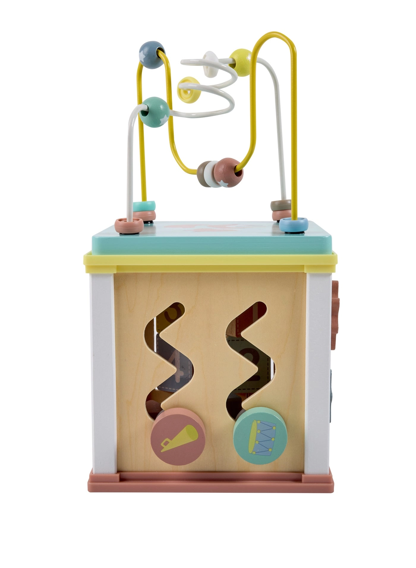 Multi-Activity Wooden Play Cube - 12M+