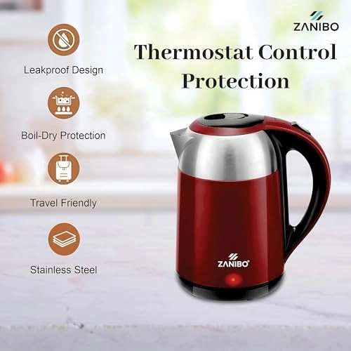 Super-Fast Heating Stainless Steel Electric Kettle