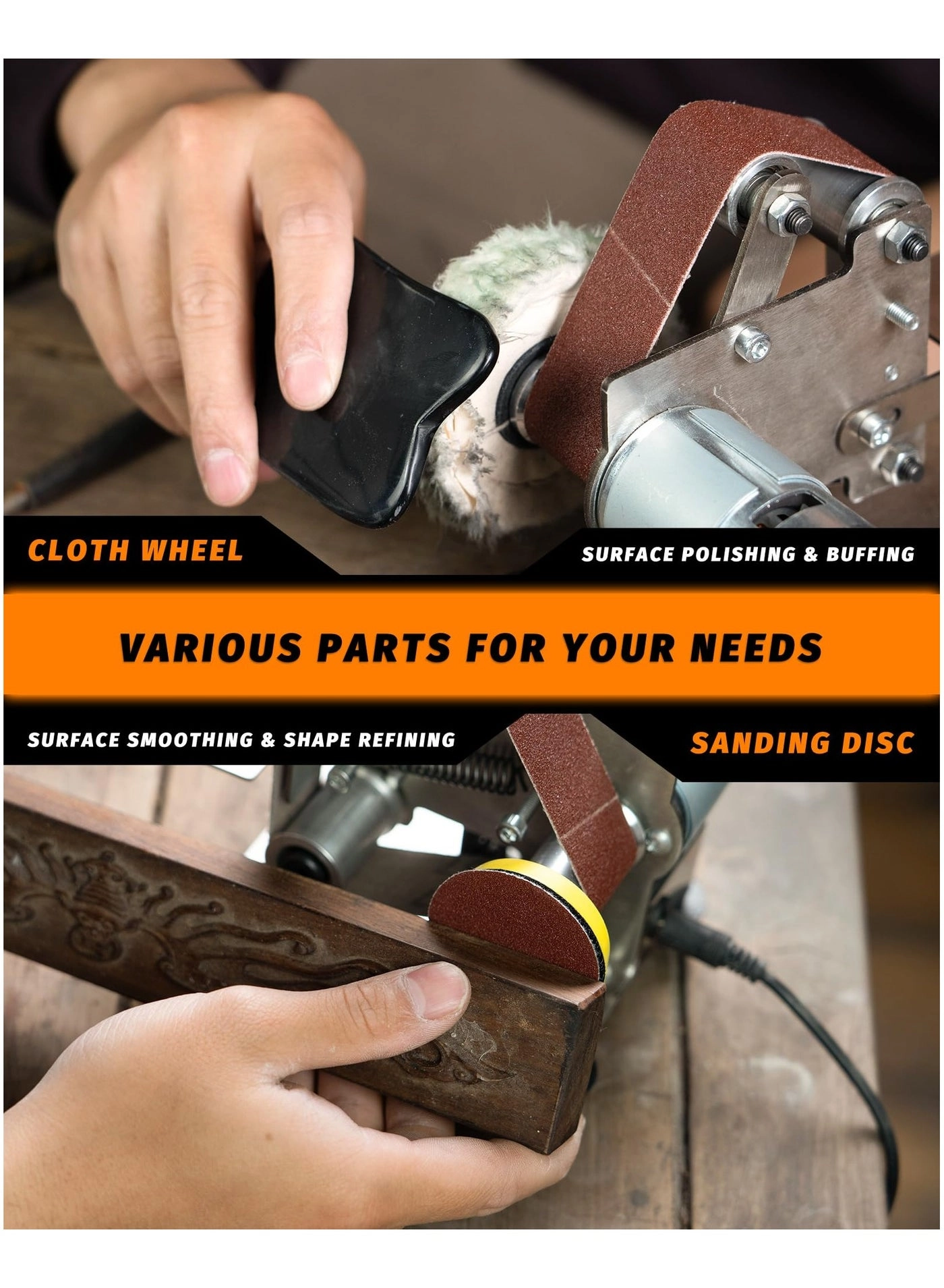 Mini Belt Sander - 15 Degree 7 Speed Kit