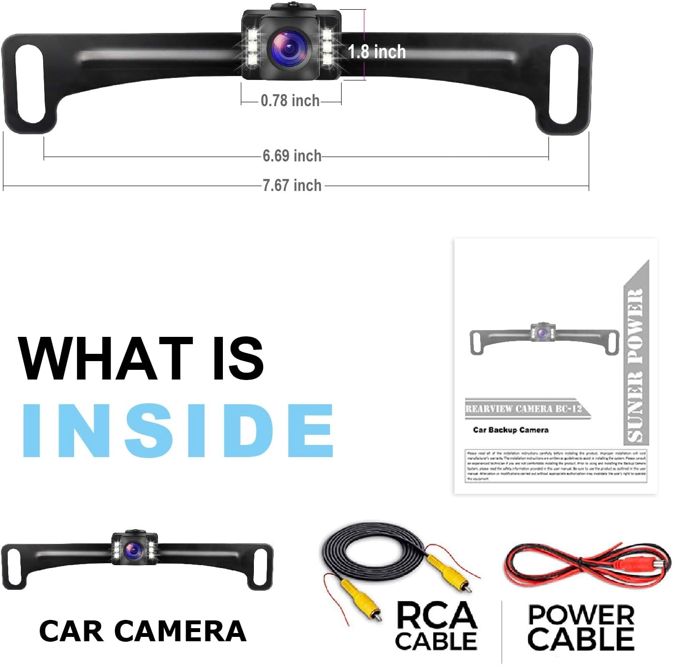 Backup Camera - Night vision Wired 960(H) * 576(V)