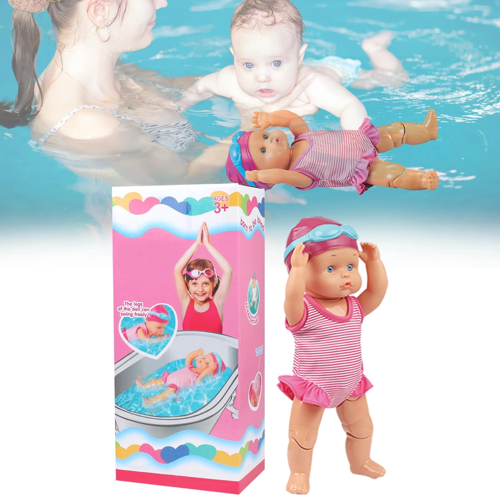 Swimming Baby Doll - Waterproof Electric