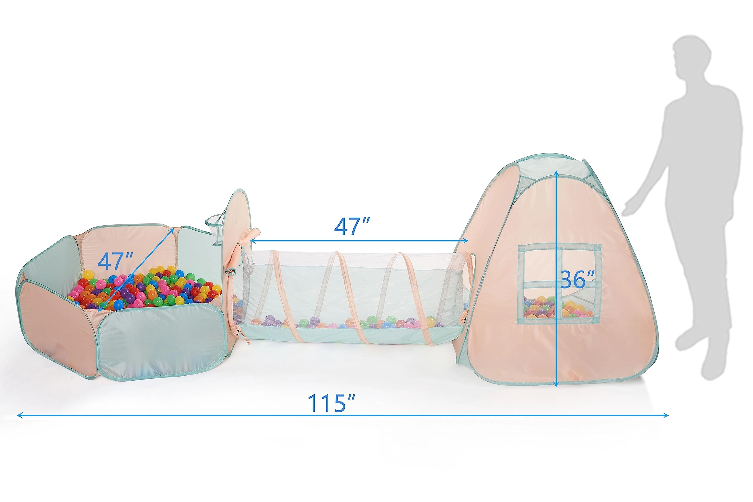 3 in 1 Pop Up Play Tent