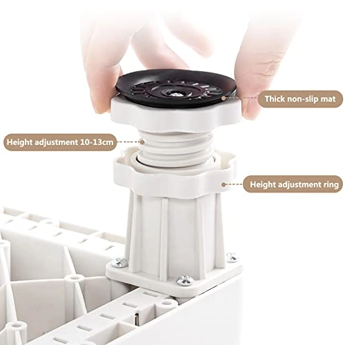 Washing Machine Base - Silver Adjustable 45-70cm