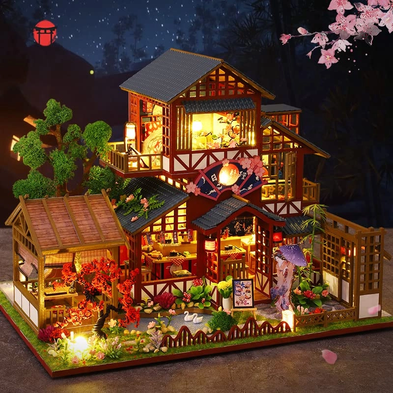 DIY Miniature Dollhouse Kit - Tiny House 1:24