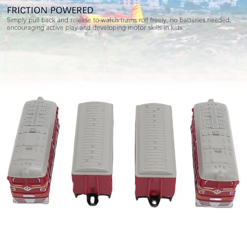 Retro Alloy Model Train Set - 1:60 4pcs