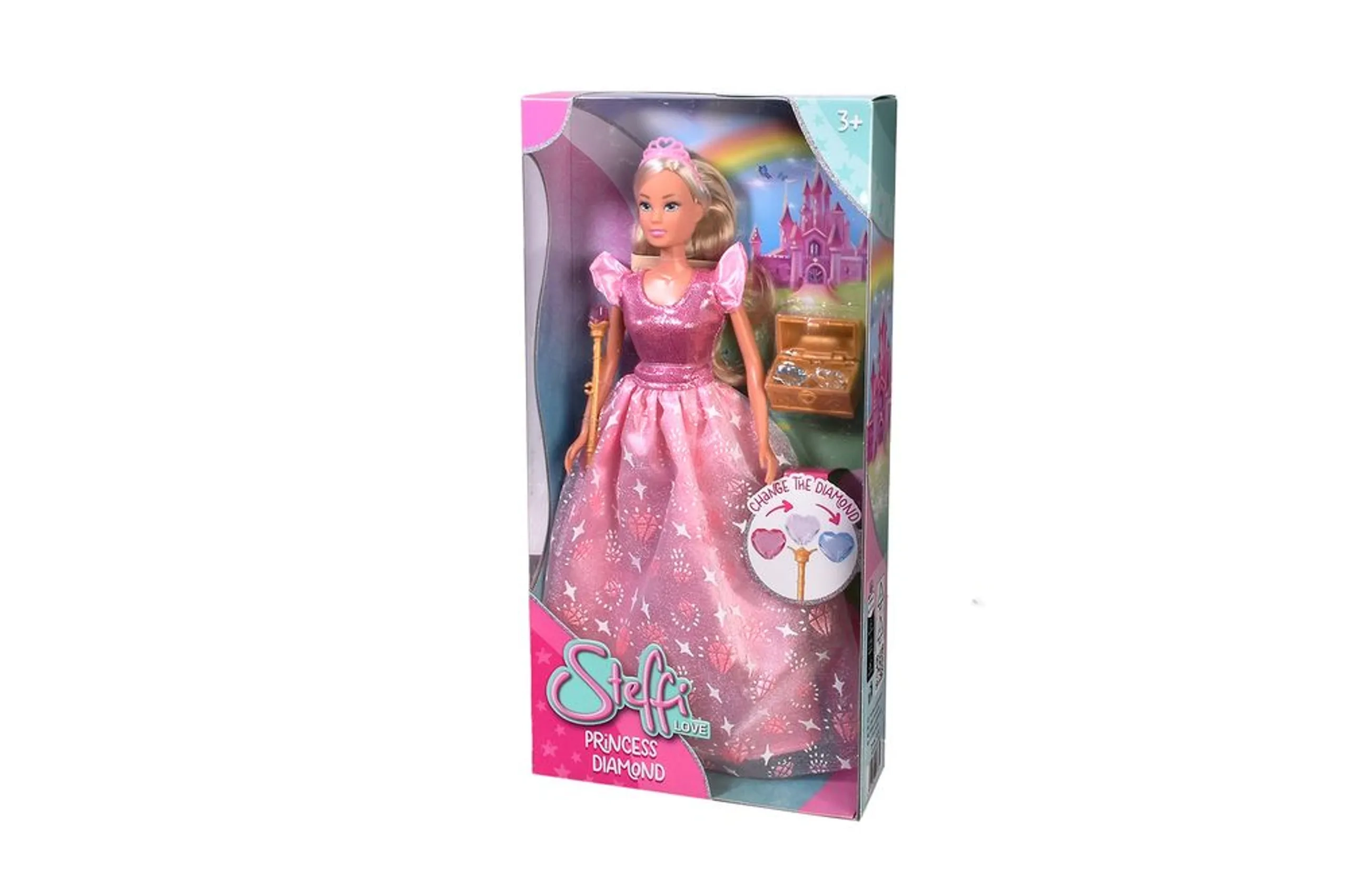 Steffi Love Princess Diamond Fashion Doll - 29 cm Magic Treasure Chest Ages 3+