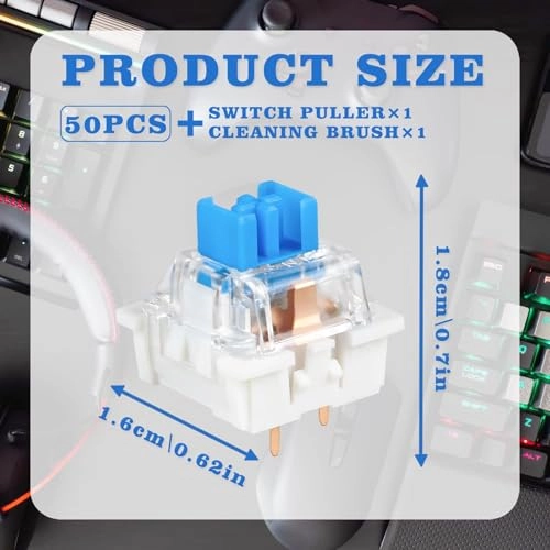 Mechanical Keyboard Switches - 50 Pcs