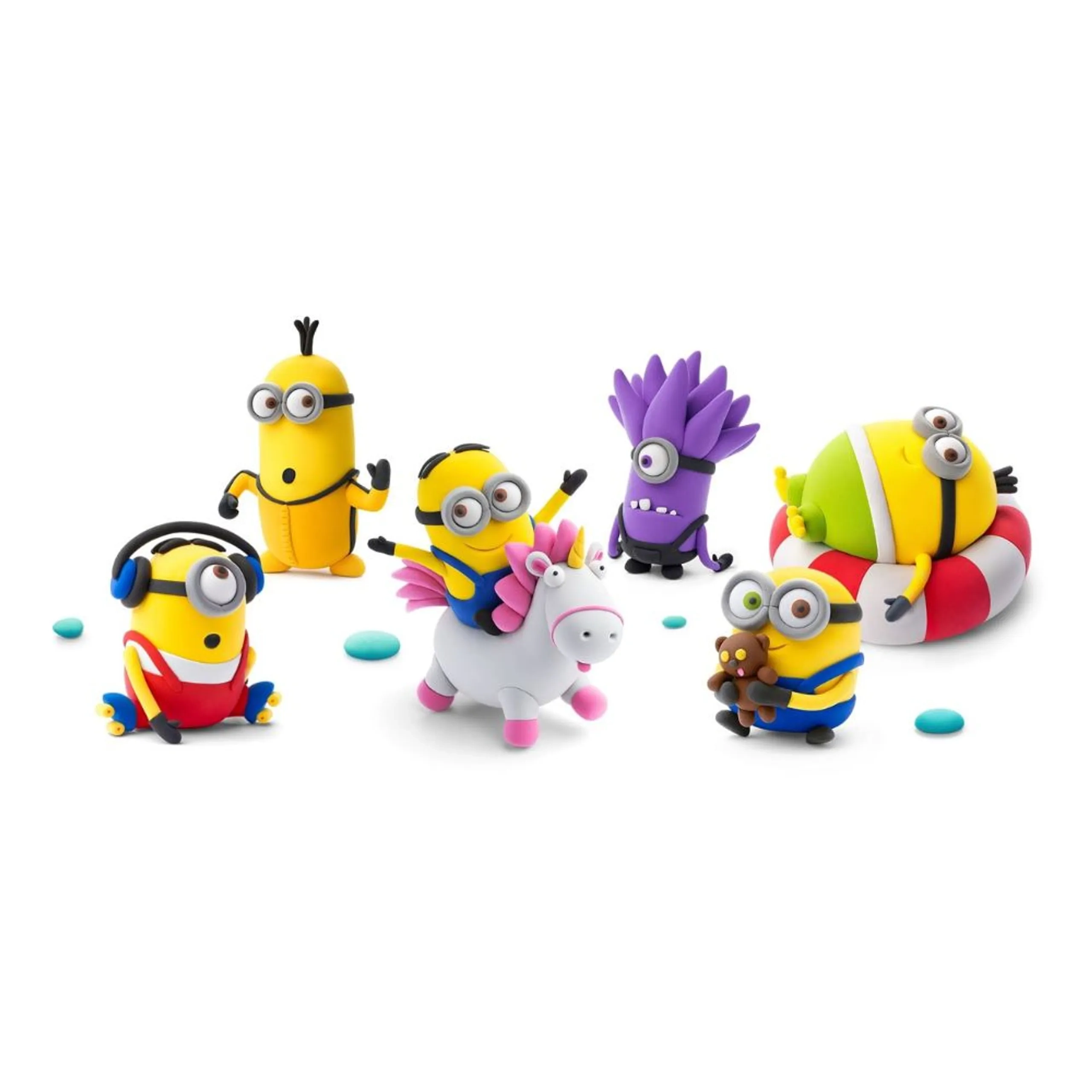 MINIONS Colourful modelling air-dry clay - 3+ years 15 pcs