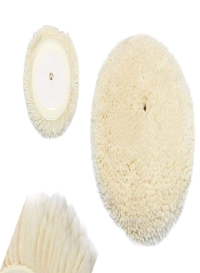 Lambs Wool Polishing Bonnet - 150 mm + Backer Pad + Universal Nut