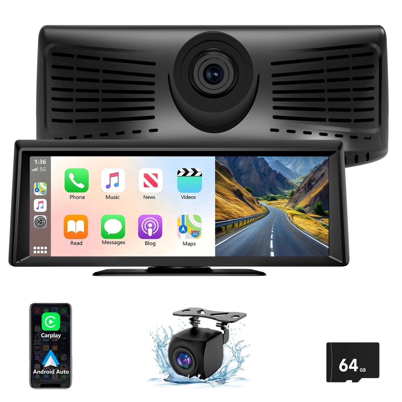 Wireless Carplay Screen - 2K 30FPS