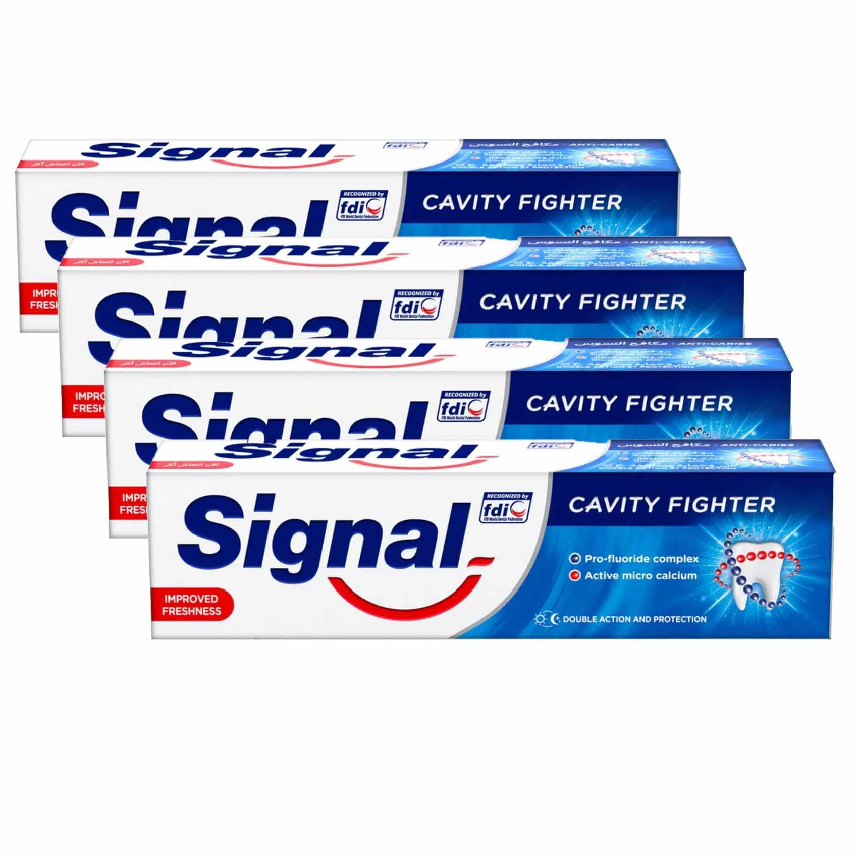 Signal Cavity Fighter Fluoride Toothpaste 75ml x4