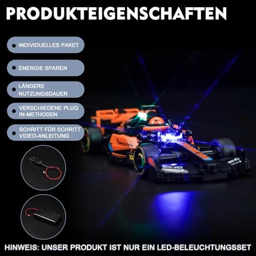 Light Kit for LEGO 76919 Speed Champions McLaren Formula 1 Race Car - Copper