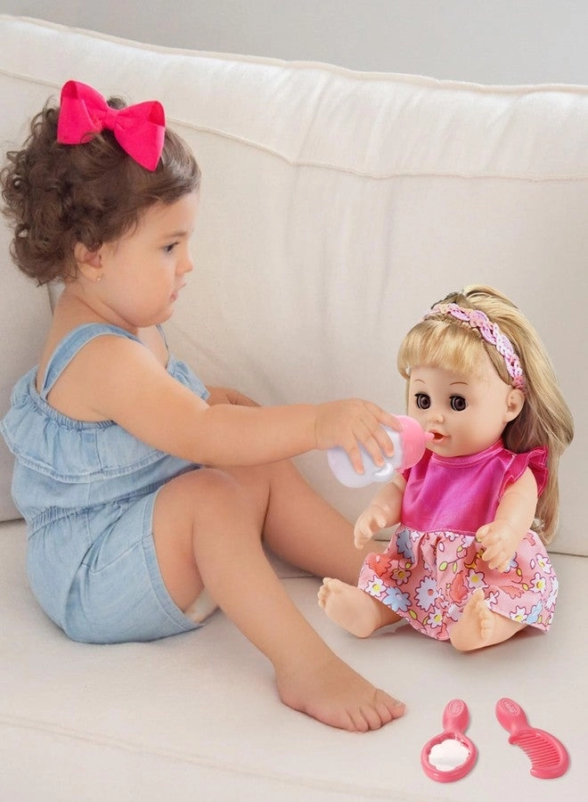 Baby Doll - 12 inch vinyl PVC Black Curly Hair 2 outfits Ages 3+