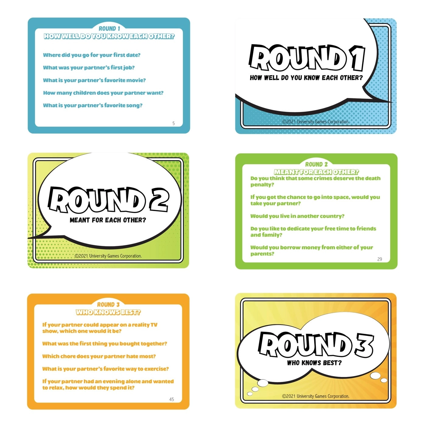 The Couples Quiz Game - English Ages 14 and up