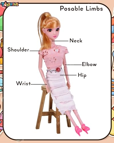 Kally Fashion Doll - Plastic 3D Eyes Ages 3+