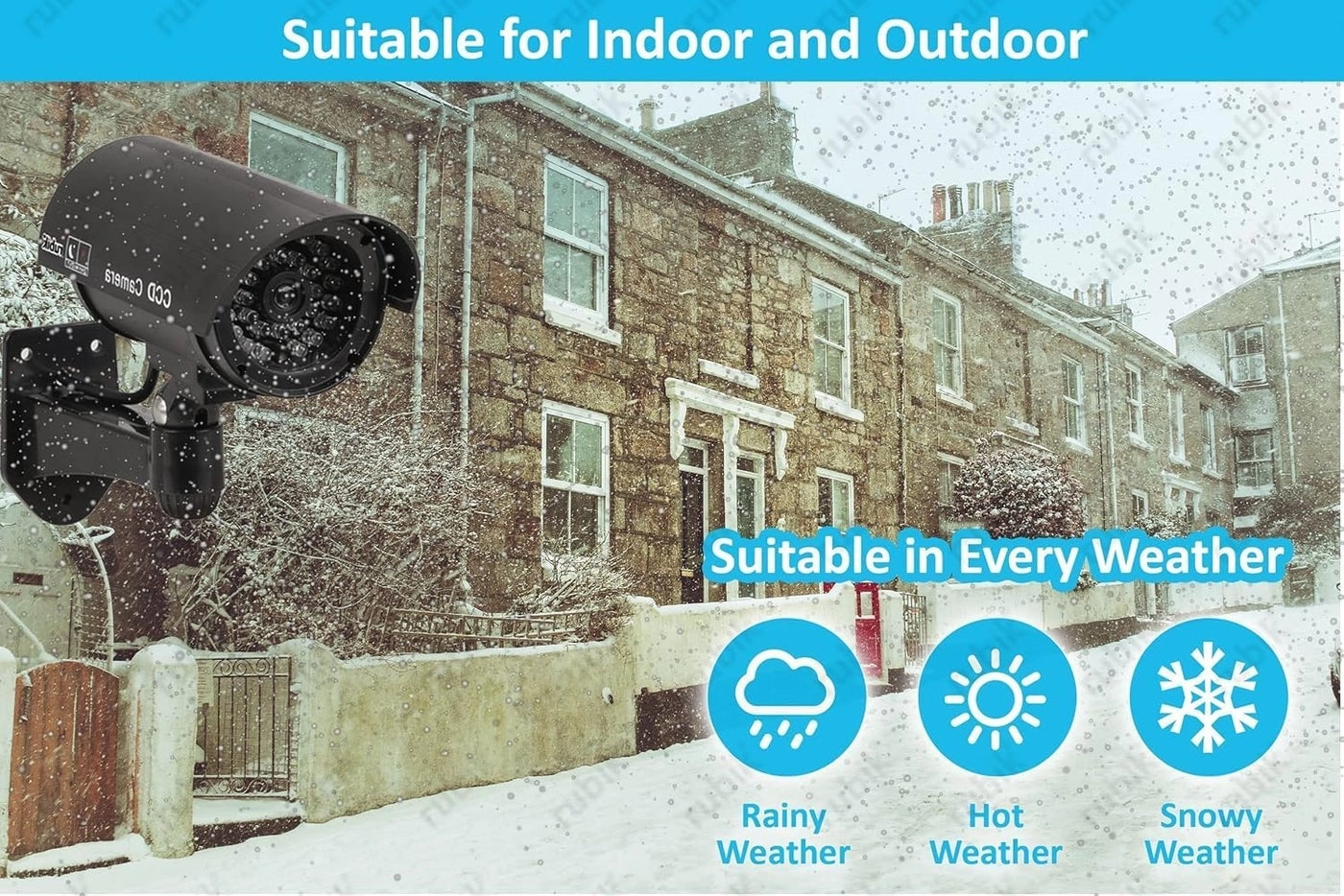 Dummy CCTV Security Camera - Indoor/Outdoor